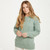 B689373 SEAFOAM GREEN Colour Supersoft Cable Large Aran Sweater ShopAran.com
