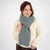 ML252 113 MISTY BLUE Colour Authentic Aran Cable Knit Scarf Different Style ShopAran.com