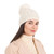ML310 100 NATURAL WHITE Colour Women’s Merino Aran Beanie Irish Design ShopAran.com