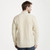 B559 162 NATURAL WHITE Merino Wool Aran Men Sweater Back Side View ShopAran.com