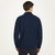 B559 303 ATLANTIC BLUE Colour Men’s Traditional Aran Sweater Diamond Knit Pattern Button Collar ShopAran.com