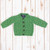 MK101 105 GREEN 6-12 Months Colour Organic Merino Wool Baby Cardigan with Full Button Closure ShopAran.com