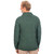SA209 403 CONNEMARA GREEN Colour Classic Fisherman’s Shawl Collar Sweater Merino Wool with Basket Knit Back Side View ShopAran.com
