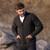 MM200 101 CHARCOAL Colour Men’s Merino Wool Irish Cardigan ShopAran.com