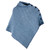 B814 433 BLUE Colour 100% Merino Wool Herringbone Wool Irish Poncho Studio ShopAran.com