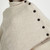 B814 405 WICKER WHITE Colour Authentic Irish Poncho with Brown Football Button Detail ShopAran.com