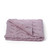 B659 402 SOFT PINK Colour Merino Wool Kids Blanket with Cable and Diamond Patterns ShopAran.com