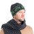 MM199 101 CHARCOAL Colour Merino Wool Shamrock Aran Knit Hat ShopAran.com