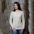 ML900-100-NATURLA-WHITE-Colour- Merino Wool Women Sweater Traditional Aran Stitches ShopAran.com