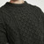 B392924 MOSS GREEN   Classic Crewneck Aran Sweater Irish Knitwear for Men ShopAran.com