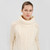ML117 100 NATURAL WHITE Colour Fisherman Merino Wool Aran Sweater in Cable Stitch for Women ShopAran.com
