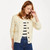 B339 910 ARAN Colour Traditional Aran Stitch Ladies Wool Cardigan Open Front Style ShopAran.com