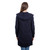 Navy Wool Coat For Women With Hood And Pocket Back Studio On Scottishwebstore.com