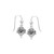 Ancient Scottish Spirit of Alba Thistle Drop Earrings in Silver Shop On Scottishwebstore.com
