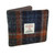 GA-LB2007-COL127 Men's Harris Tweed Wallet – Red & Blue Tartan Scottishwebstore.com