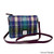MCS-CB3014-MCS2204-GREEN PURPLE PLAID Colour Handwoven Harris Tweed Clutch Scottishwebstore.com