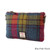 MCS-CB3014-MCS2001-BLUE PINK CHECK Colour Handwoven Harris Tweed Clutch Scottishwebstore.com