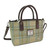 GA-LB1228-COL132 BEIGE STEWART Colour Harris Tweed Small Tote Bag Tartan Plaid Scottishwebstore.com