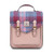 Handcrafted Harris Tweed Calton Backpack Pink Blue Tartan Scottishwebstore.com