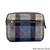 MCS-CB2401-TRT021-BLUE BROWN CHECK Colour Harris Tweed Camera Crossbody Bag Back Side View Scottishwebstore.com