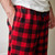 LV-FLPL-LV9 Men's Fleece Lined Buffalo Tartan Lounge Pants Front Pocket View Scottishwebstore.com