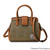 Mini Harris Tweed Tiree Tote Bag Chestnut Herringbone ScottishWebstore.com
