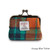 ISL-9200ORANBLUTTL00 ORANGE AND BLUE TARTAN Colour Islander Harris Tweed Card Holder Scottishwebstore.com