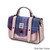 Handwoven Harris Tweed Medium Satchel  Pink Blue Tartan Scottishwebstore.com