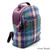 MCS-CB5001-MCS2204-GREEN PURPLE PLAID Colour Ladies Handwoven Harris Tweed Rucksack Side View Scottishwebstore.com
