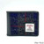 MCS-CB2403-TRT020-BLUE CHECK Colour Handcrafted Harris Tweed Bifold Wallet  Scottishwebstore.com