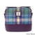 MCS-CB5003-MCS2204-GREEN PURPLE PLAID Colour Ladies Handwoven Harris Tweed Shoulder Bag Scottishwebstore.com