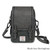 ISL-8200BLGHBL00 BLACK AND GREY HERRINGBONE Colour Mini Islander Harris Tweed Jura Crossbody Bag  Scottishwebstore.com