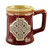 Antique Celtic Cross Stoneware Pottery Mug Red Scottishwebstore.com