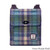 MCS-CB1902-MCS2204-GREEN PURPLE PLAID Colour Handcrafted Scottish Harris Tweed Satchel Scottishwebstore.com