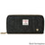Ladies Harris Tweed Long Wallet Black Herringbone ScottishWebstore.com