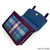 MCS-CB2504-MCS2204-GREEN PURPLE PLAID Colour Handwoven Harris Tweed Mini Messenger Bag with Metallic Clasp Closure  Scottishwebstore.com