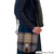MCS-CB3012-TRT021-BLUE BROWN CHECK Colour Handwoven Harris Tweed Crossbody Bag Lifestyle Scottishwebstore.com