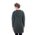 Iona Hooded Aran Zipper Coat Charcoal Back Side Studio Shop Online On Scottishwebstore.com