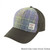 GA BC1000 COL112 Tweed Ladies Baseball Cap Muted Liliac Lime Green Tartan