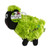 3058 Wacky Woolies Small Green Soft Toy ExclusivelyIrish.com