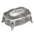 Mullingar Pewter Jewelry Box with Legs Close Up ExclusivelyIrish.com