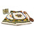 2 Tea Towels – Irish Blessing & Emblems – Irish Weave Cozy Shot ExclusivelyIrish.com