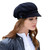 MWNewsboyBLK Black Mucros Weavers Ladies Blue Plaid Newsboy Hat ExclusivelyIrish.com