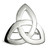 Rhodium Trinity Knot Brooch ExclusivelyIrish.com Rhodium Trinity Knot Brooch ExclusivelyIrish.com