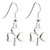Lucky Rhodium Shamrock Earrings ExclusivelyIrish.com
