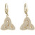 Trinity Knot Earrings Gold Plated & Crystal ExclusivelyIrish.com
