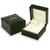 Gold Plated Claddagh Drop Heart Emerald Earrings Box ExclusivelyIrish.com