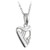 S44401 Sterling Silver Harp Necklace ExclusivelyIrish.com