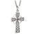 Silver Oxidised Embossed Celtic Cross Pendant ExclusivelyIrish.com
