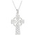Sterling Silver Large Double Side Cross Pendant ExclusivelyIrish.com